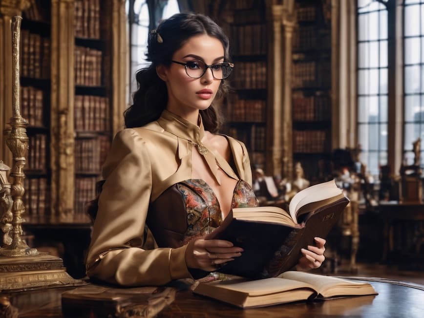 Chloë Studying